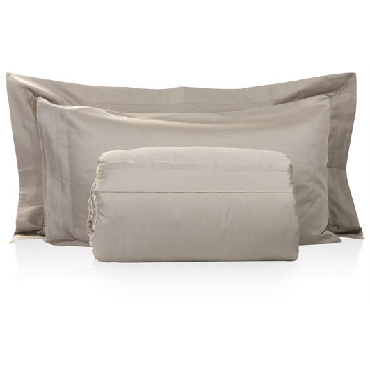 Tempace Jacquard S-King size Duvet set -Mocha (Standard Pillowcases 50x75cm)
