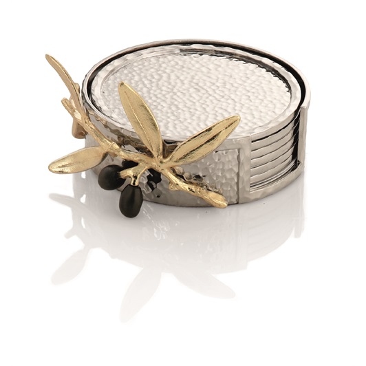Olive Branch Coaster Set