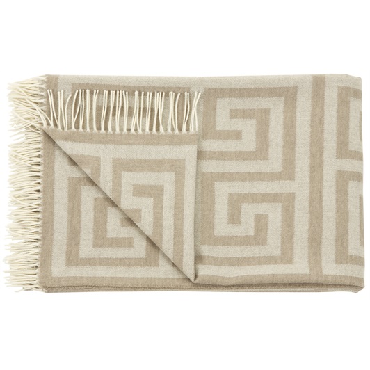 Beige Key Throw