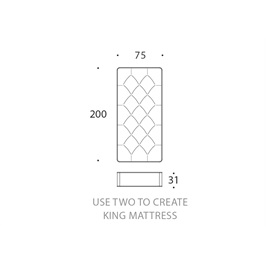 Single - Zip link mattress Regular (king size)