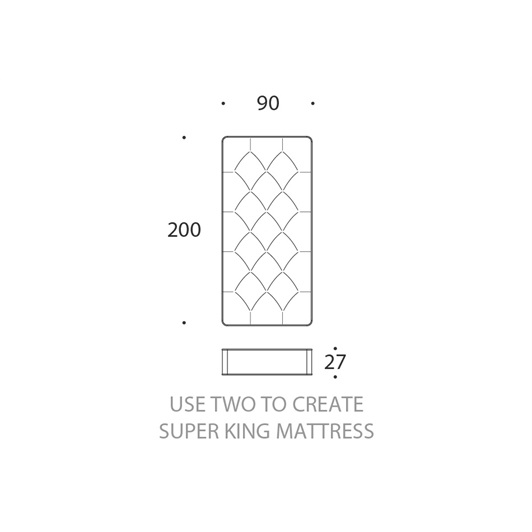 Single - Zip link mattress Firm (Superking size) 