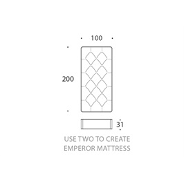 Single - Zip link mattress Firm (Emperor size)