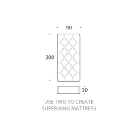 Single- Zip link mattress Firm (Superking size)
