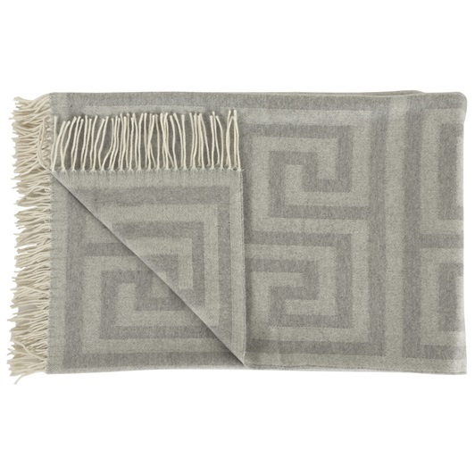 Light Grey Key Throw