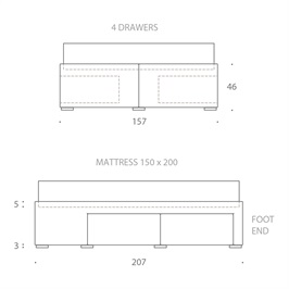 King bed