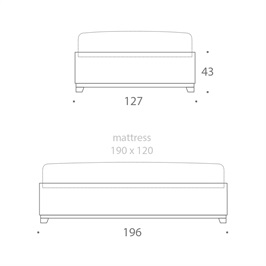 Small Double Bed Base