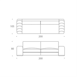 2 SEATER (NABUK)