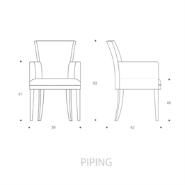 Carver Chair - Piping