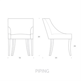 Dining Chair - Piping