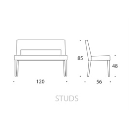 Small Bench 04 - Studs