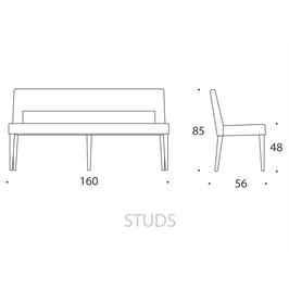 Large Bench 06 - Studs