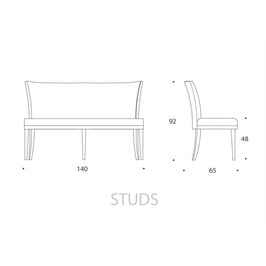 Medium Bench 08 - Studs