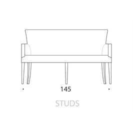 Medium Carver Bench 05 - Studs
