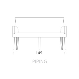 Medium Carver Bench 11 - Piping