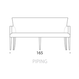 Large Carver Bench 12 - Piping
