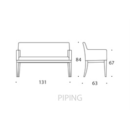 Small Carver Bench 04 - Piping