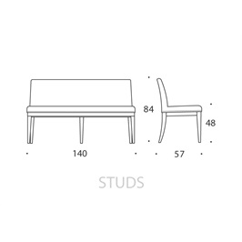 Medium Bench 08 - Studs
