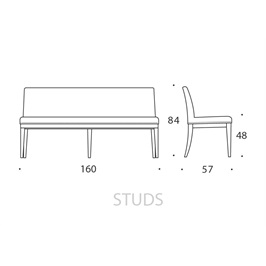 Large Bench 09 - Studs