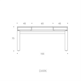155 cm - BRONZE FRAME - DARK