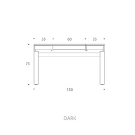 130 cm - BRONZE FRAME - DARK