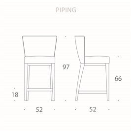 Bar stool 01 - Piping