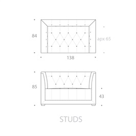 1.5 SEATER - STUDS
