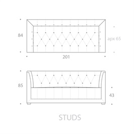 2.5 SEATER - STUDS