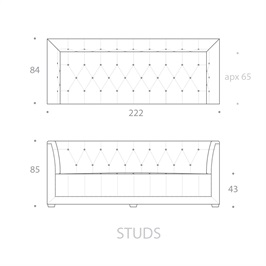 3 SEATER - STUDS