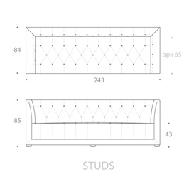 3.5 SEATER - STUDS
