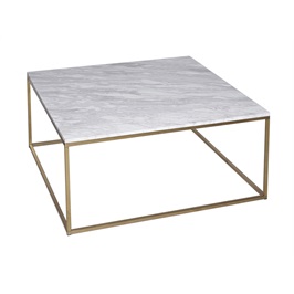Square Coffee Table - Brushed Brass