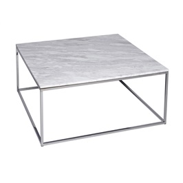 Square Coffee Table - Stainless Steel