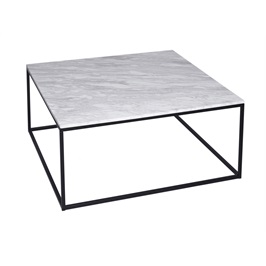 Square Coffee Table - Matte Black