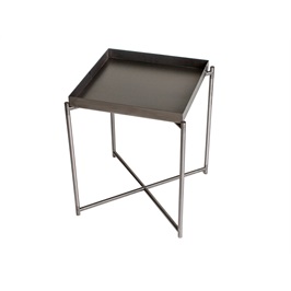 Side Table - Gun Metal Tray & Frame