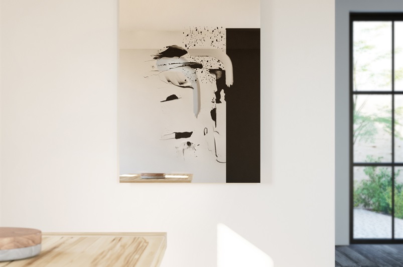 Graphical Print on Clear Glass