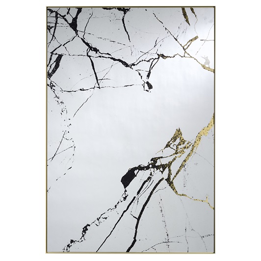 Graphicial print on clear glass