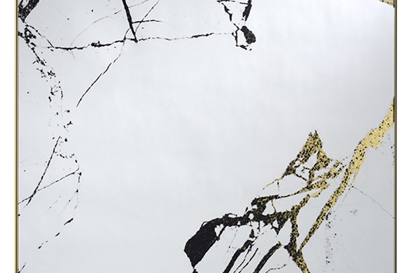 Graphicial print on clear glass
