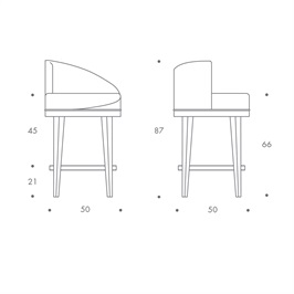 Barstool 14 Brushed Steel