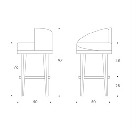 Barstool 09 Brushed Steel