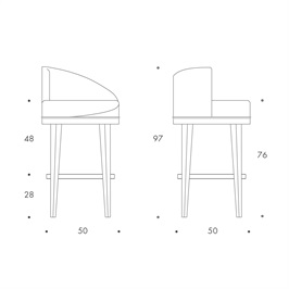 Barstool 10 Brushed Steel