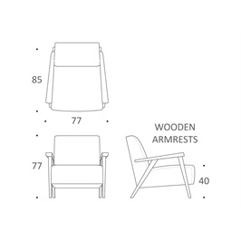 Chair 2 (Wooden armrests)