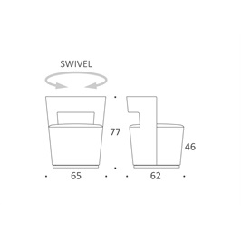Chair 1 - Swivel with Piping