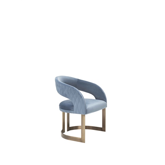 Gatsby Padded High Chair Brushed Steel Legs
