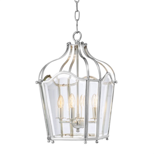 Elysee Lantern Chandelier Silver plated