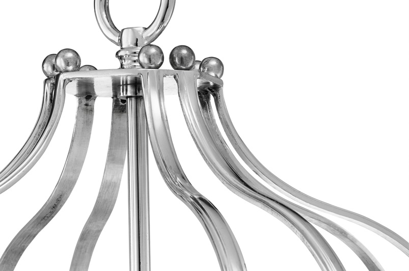 Elysee Lantern Chandelier Silver plated