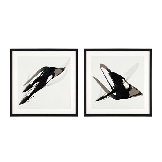 Black Wooden Frame, Clear Glass