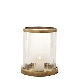 (S) Antique brass finish | hand blown glass