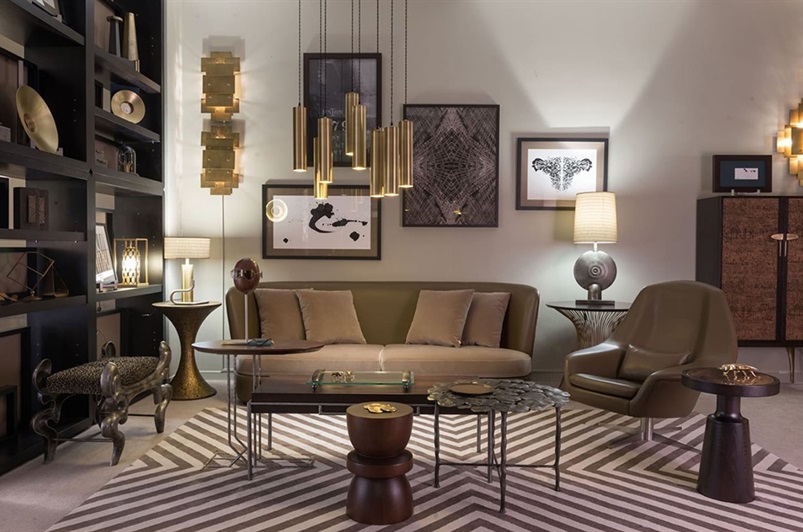 Single Pendant / Brass brushed
