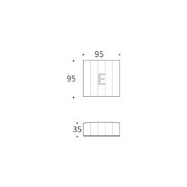 Module E Island module with clips
