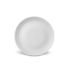 Perlée Dinner Plate Limoges Porcelain White