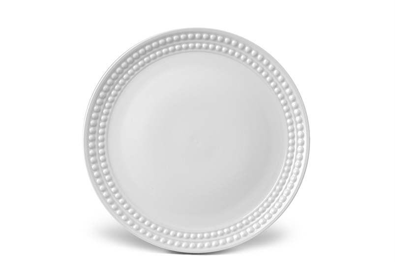 Perlée Dinner Plate Limoges Porcelain White